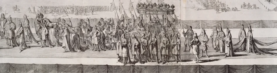 Der Trauerzug von Königin Maria II. (1662-94) (Detail des Sarges)